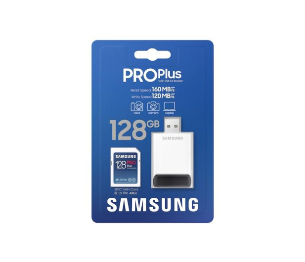 SAMSUNG PRO Plus Full SD 128GB z Czytnikiem 160MB/s - 729807 - zdjęcie 5